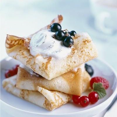 Crêpes aux fruits rouges