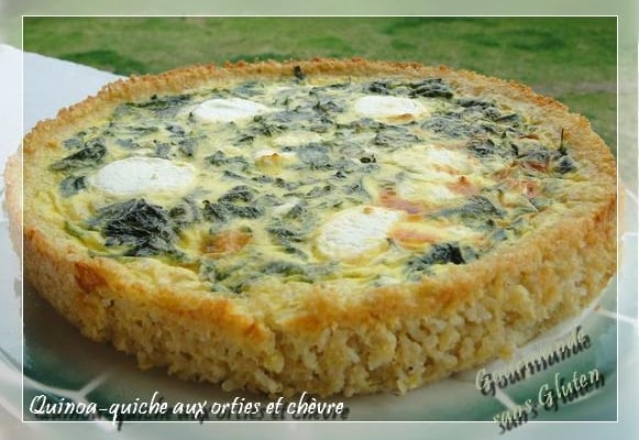 Quinoa-quiche aux orties et chèvre