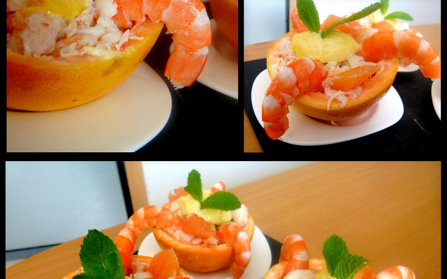 Pamplemousse au crabe