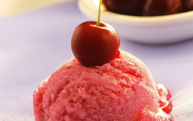Sorbet à la cerise
