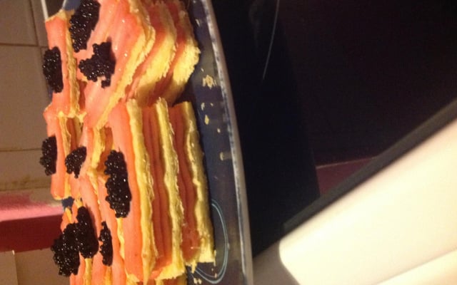 Mille feuille au tarama