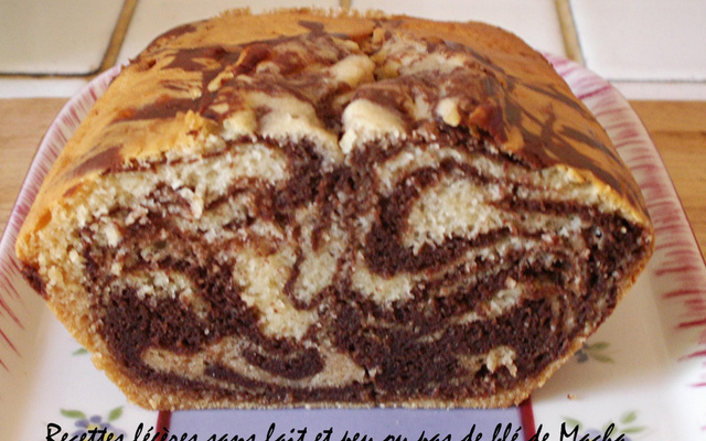 Cake marbré au micro-onde