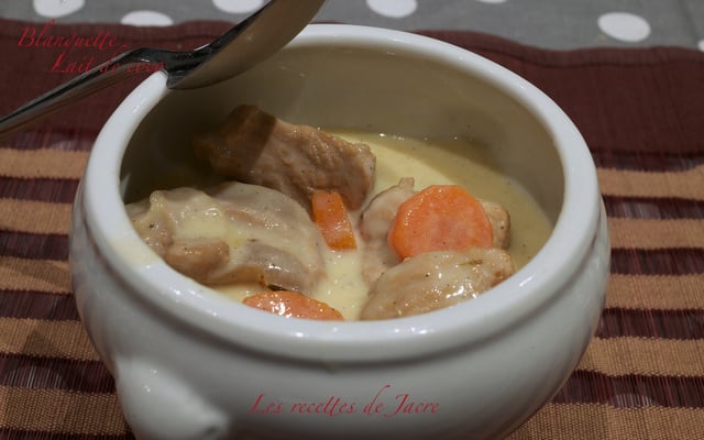 Blanquette de veau au lait de coco