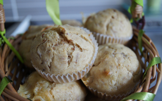 Mini cake de thon, comté et cumin version muffins