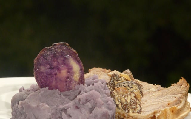 Veau, morilles et vitelottes