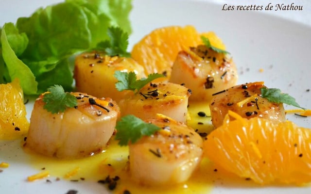 Saint Jacques au beurre d'agrumes
