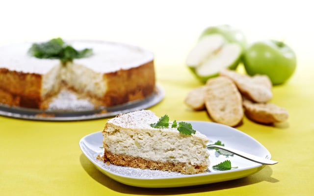 Cheesecake pommes-cannelle