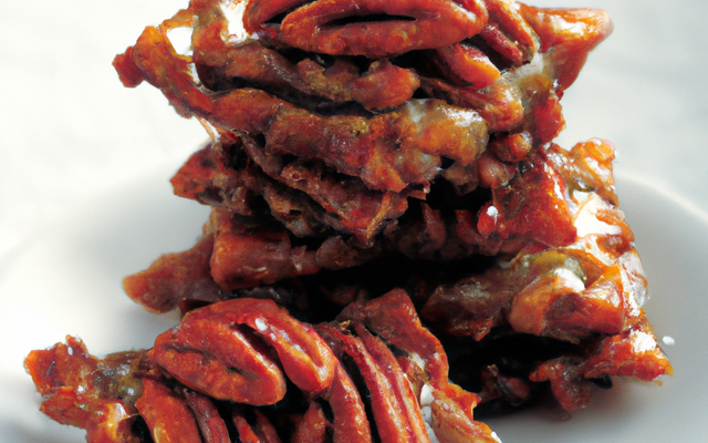 Tuiles garnies aux noix de pécan