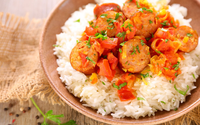 Rougail saucisses au Monsieur Cuisine