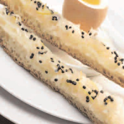 Œufs et mouillette de choucroute crue