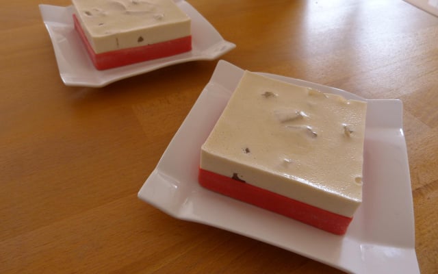 Petit carré à la poire, gâteau