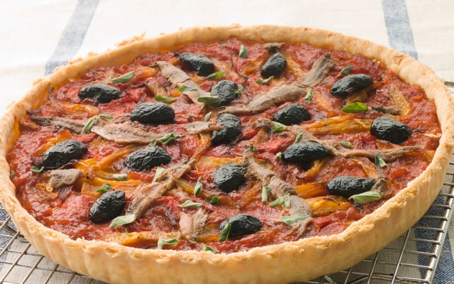Tarte tomates anchois façon pissaladière