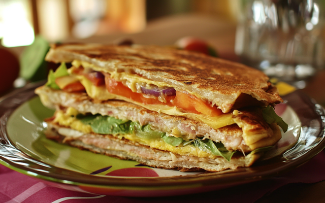 Gâteau de crêpes salé