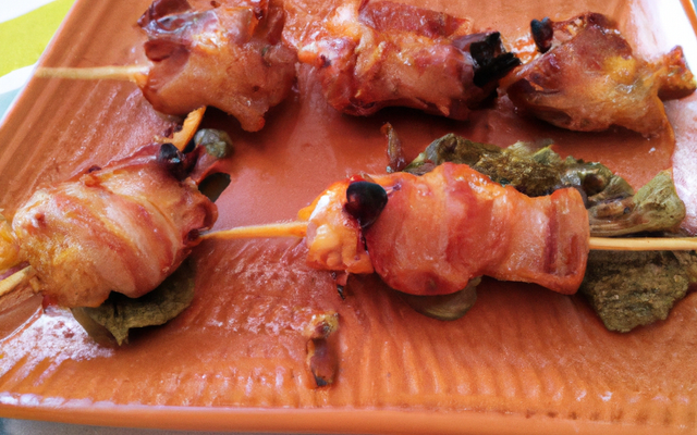 Brochettes de lapin au lard paysan