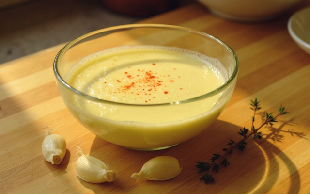 Sauce à l'ail ou crème d'ail