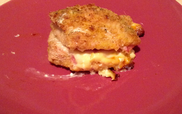 Cordon bleu maison au fromage hamburger