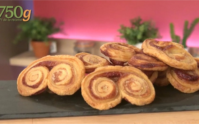 Palmiers maison avec sucre vanillé