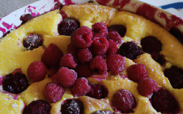 Clafoutis aux framboises