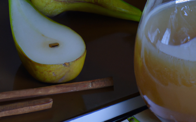 Jus de poires à la vanille