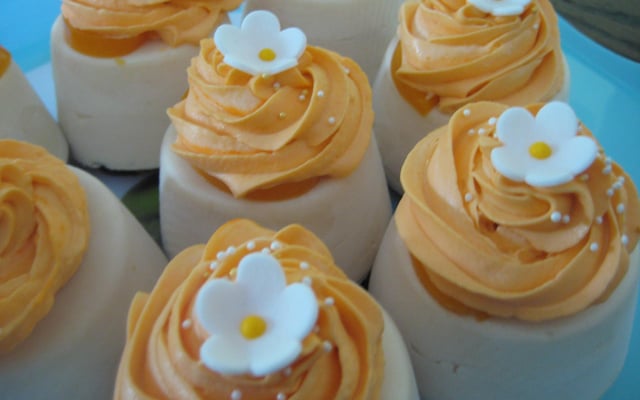 Entremets aux pêches