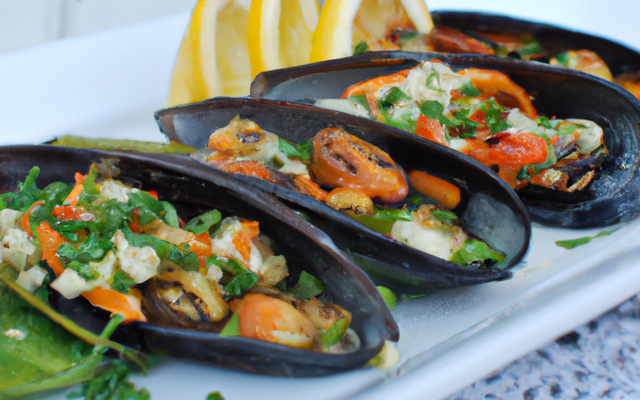 Moules farcies aux petits légumes
