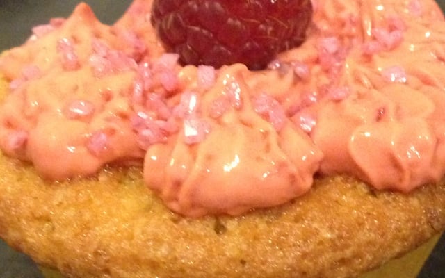 Cupcake coco-framboise