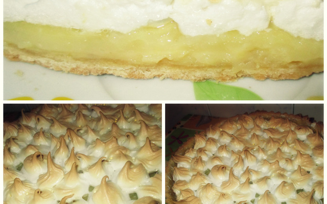 Tarte au citron meringuée à partager