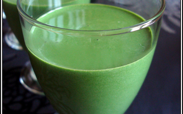 Velouté d'épinards à la vache qui rit