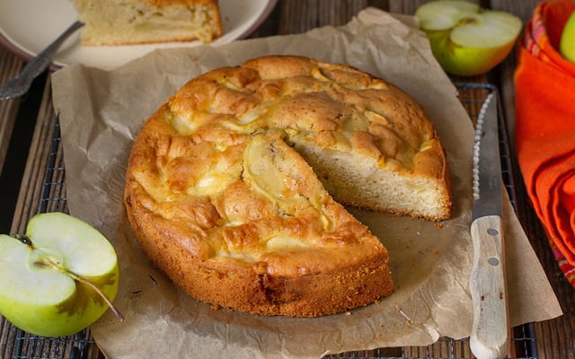 Gâteau aux pommes et vanille facile et rapide
