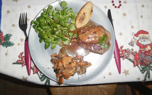 Automne en fête, tournedos Rossini poêlée de champignons frais