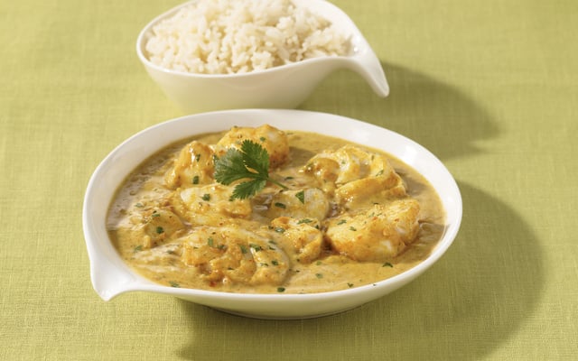 Curry de cabillaud au yaourt