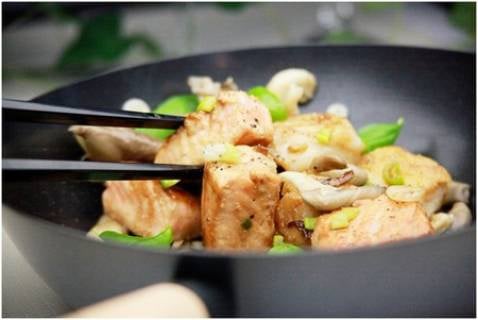 Wok de poissons