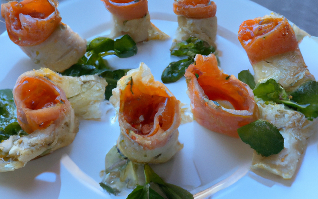 Feuilletés aux saumon