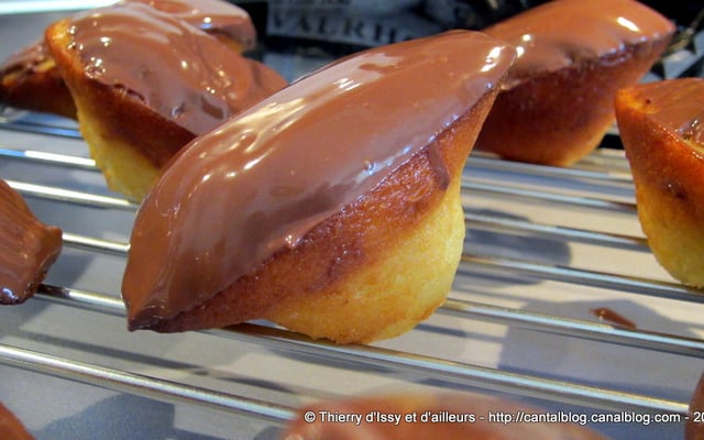 Madeleines au chocolat express