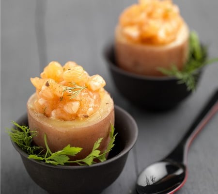 Coquetier de Chérie au tartare de saumon