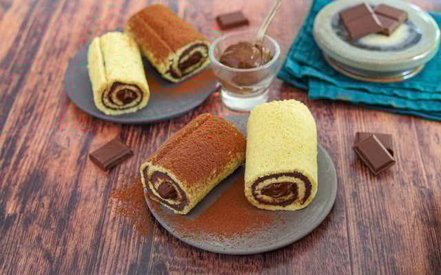 Mini-roulés au chocolat sans beurre, sans produits laitiers