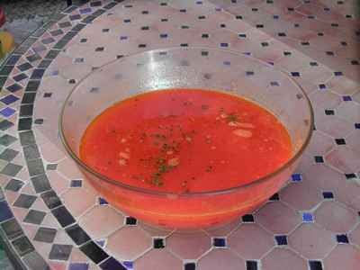 Velouté de tomates de mon jardin