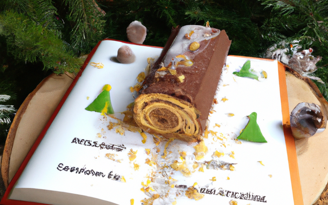 Bûche de Noël aux biscuits de Savoie