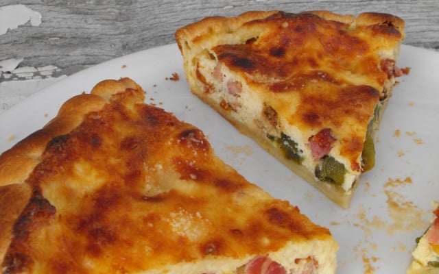 Tarte poivrons, lardons et Philadelphia