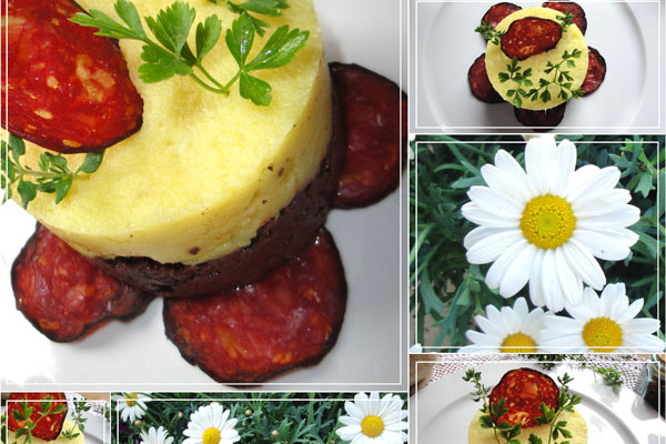Boudin noir et sa purée de patate douce