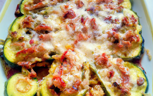 Gratin de courgettes napolitain