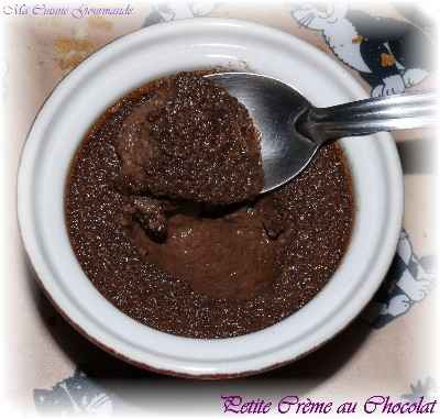 Petites crèmes au chocolat