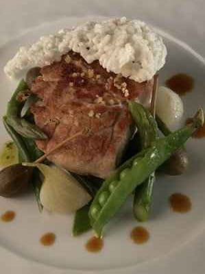 La pomme de ris de veau acidulée aux câpres et citron confit