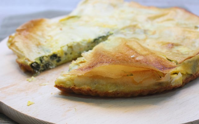 Tourte brick aux épinards et feta