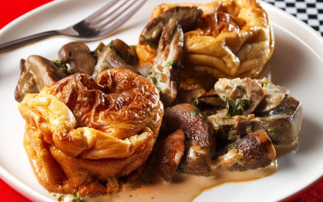 Yorkshire pudding aux champignons