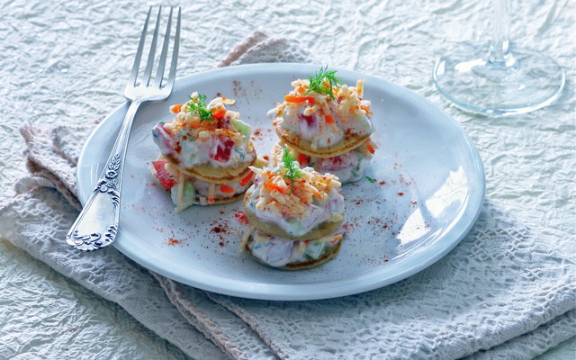 Canapés au Râpé de la Mer Coraya