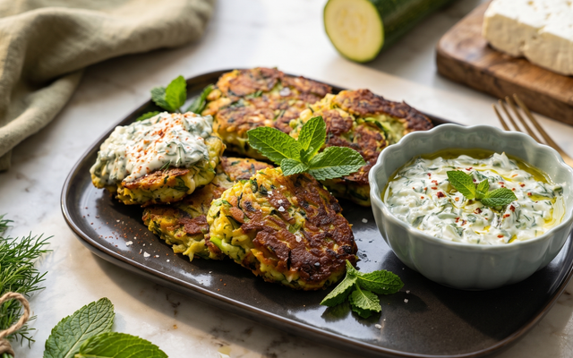 Les véritables galettes de courgettes grecques (kolokithokeftedes)
