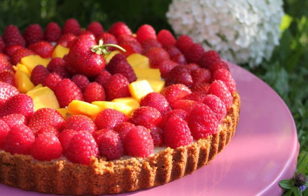 Tarte aux petits fruits façon cheesecake