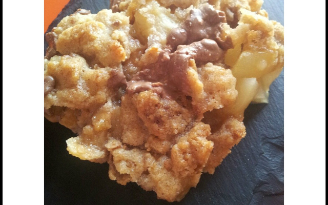Crumble aux poires et au toblerone