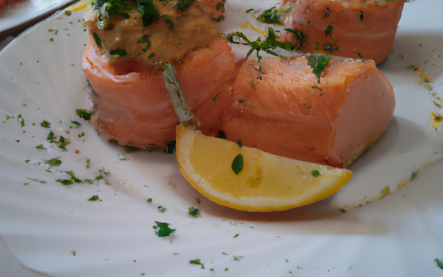 Saumon farci aux crevettes